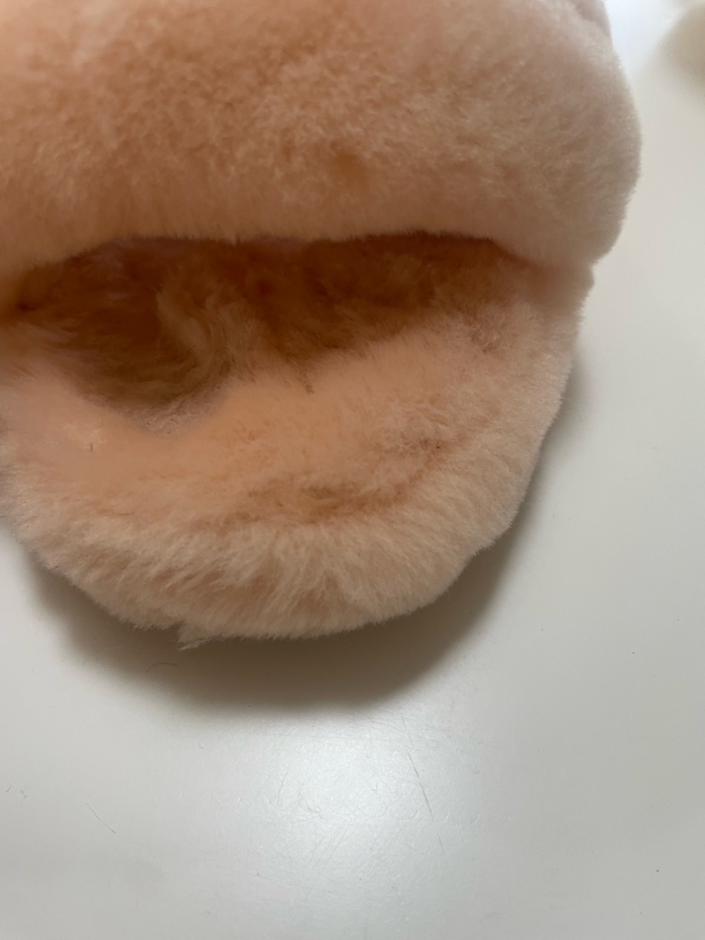 UGG Fluff Yeah Plush Slide Women’s Slippers in Peach Size 9 - Picture 6 of 11